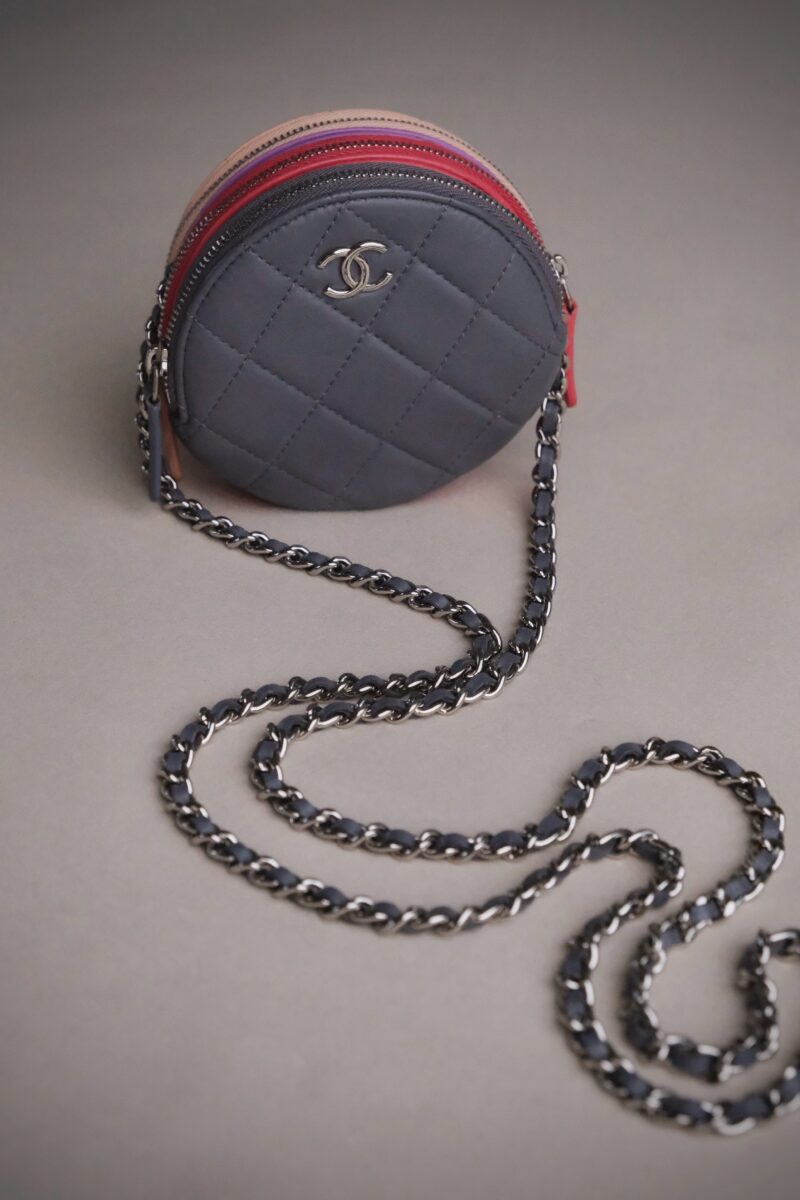 Chanel CC Round Triple Zip Crossbody Bag