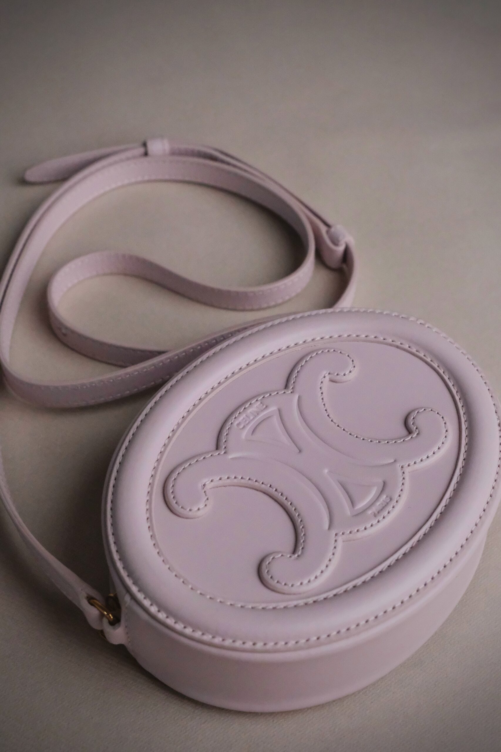 Celine Cuir Triomphe Oval Bag